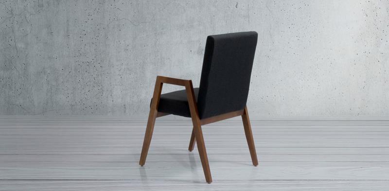 CALELLA SILLA CON BRAZOS NOGAL AMARANTO BASQUET GRAPHITE