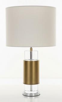 PORTALÁMPARAS DE MESA COLOR ORO ENVEJECIDO AM388
