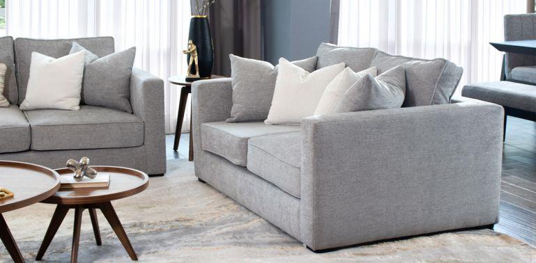 BORBON LOVE SEAT FANCY PEWTER