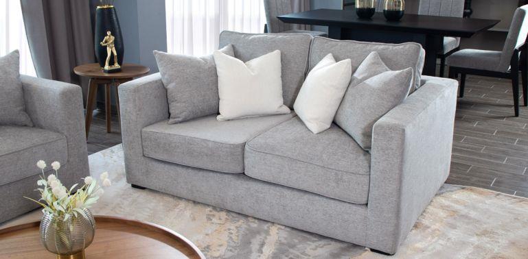 BORBON LOVE SEAT FANCY PEWTER