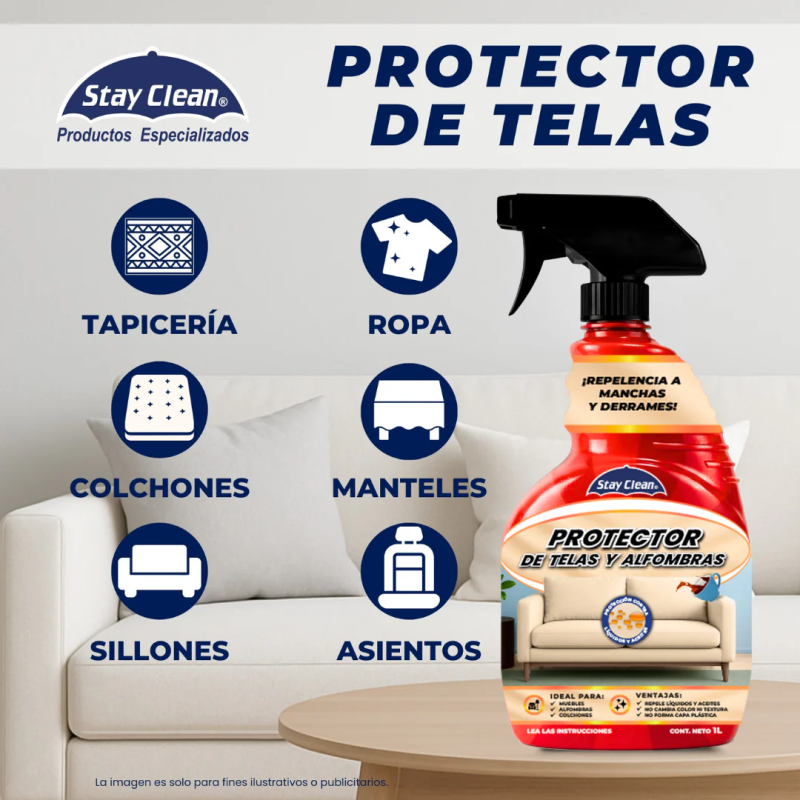 STAY CLEAN PROTECTOR DE TELAS 1 LITRO