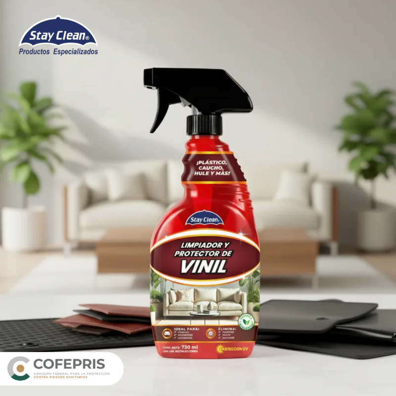 STAY CLEAN LIMPIADOR Y PROTECTOR DE VINIL 730 ML