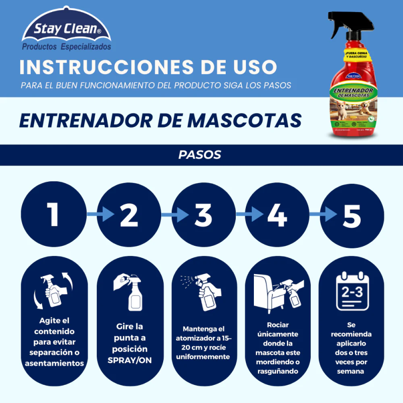 STAY CLEAN FUERA ORINA Y RASGUÑOS 730 ML