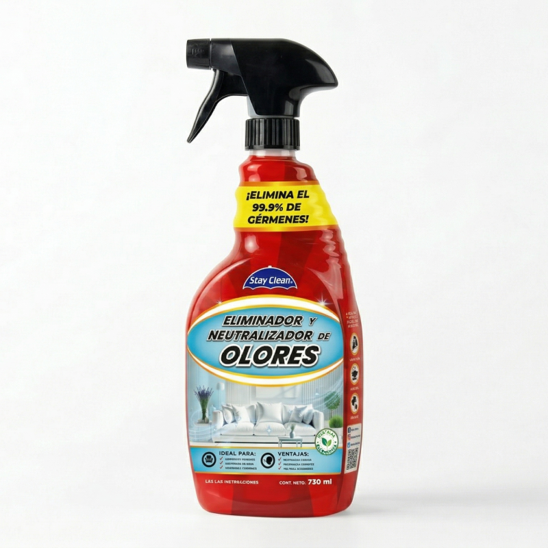 STAY CLEAN ELIMINADOR DE OLORES 730 ML PT-SCEO730