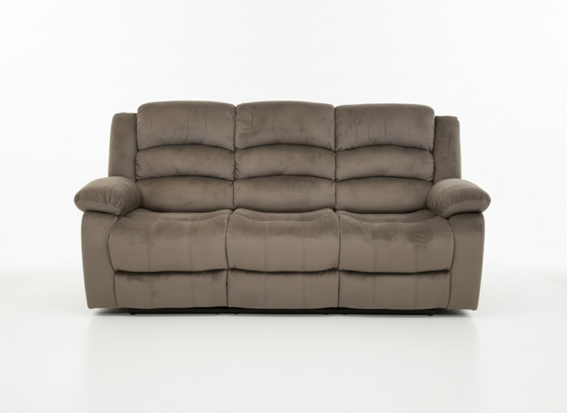 LUBECK SOFA C/2 RECLINABLES TAPIZ CHOCOLATE