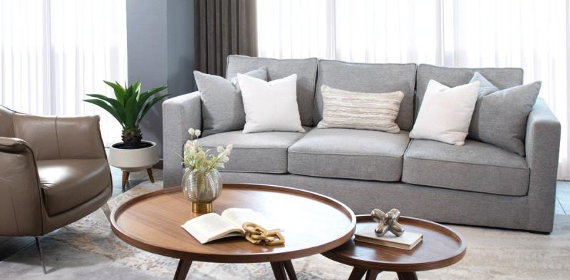 BORBON SOFA FANCY PEWTER