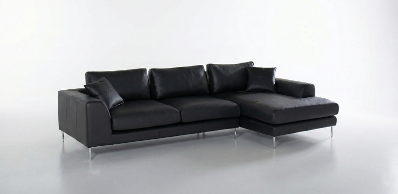 MANHATTAN SALA EN L DERECHA NEGRO PIEL MATCH