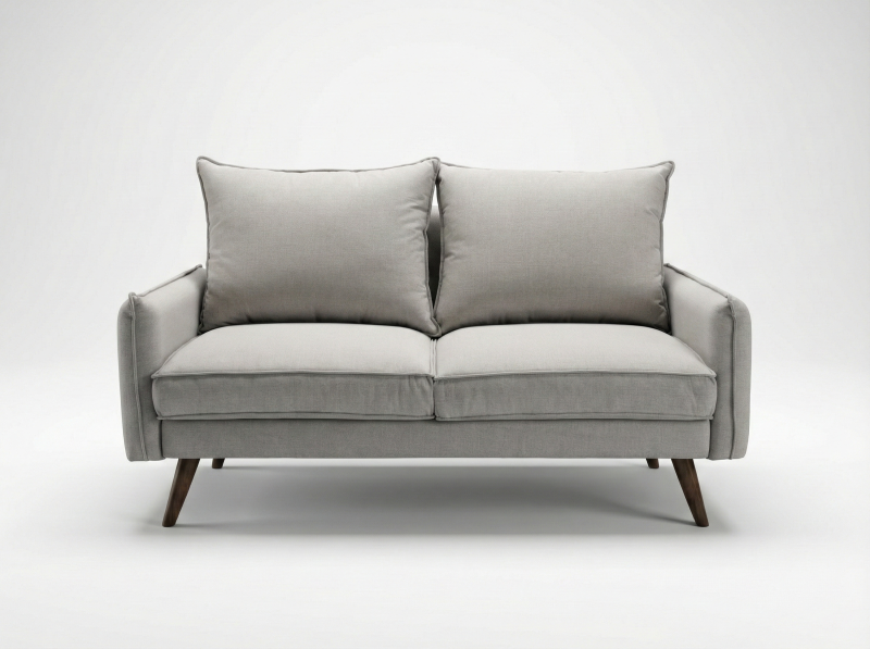 TUTTO LOVE SEAT NOGAL NATURAL GRIS
