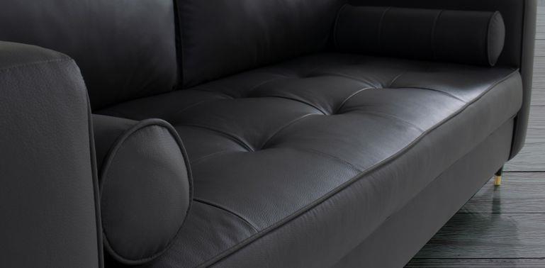 HAVEN SOFA PIEL MATCH GRIS