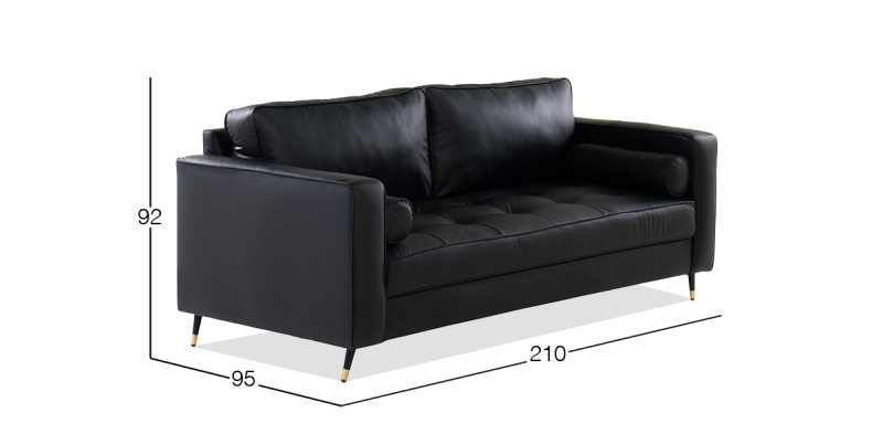 HAVEN SOFA PIEL MATCH GRIS