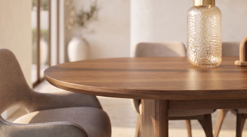 HAPPY MESA COMEDOR OVALADA COLOR CAPSULA 160 X 80