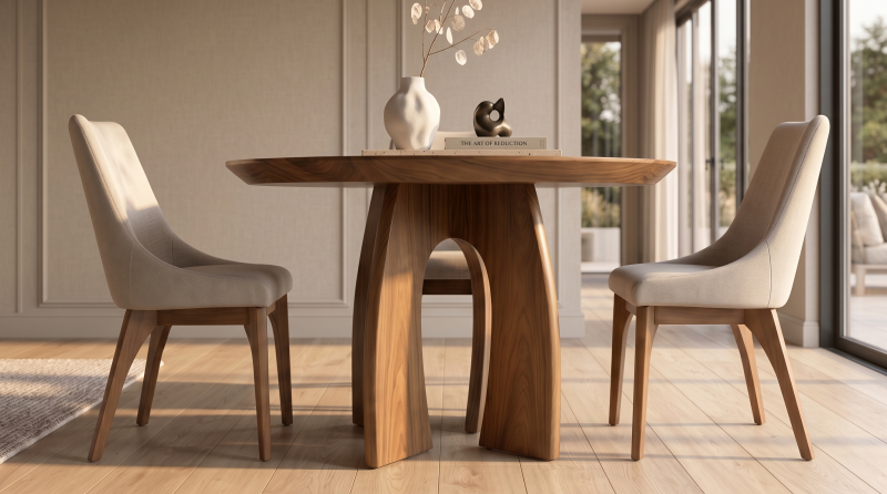 NIKK MESA COMEDOR REDONDA CHAPA PAROTA 120 D
