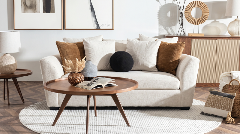 CLARISSA LOVE SEAT BOLTON FLAX