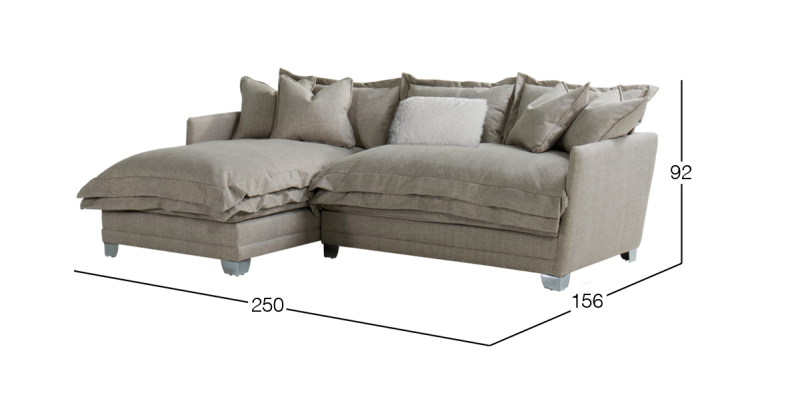 DARIA SALA MODULAR IZQUIERDA ENORA CREAM