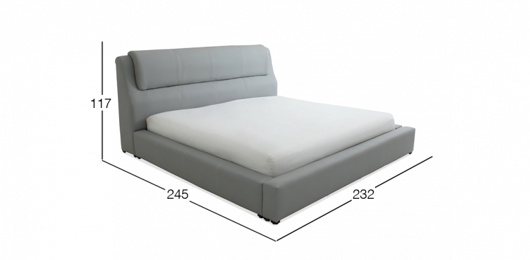 JOYCE CAMA K.S. GRIS AVALANCHE ECRU