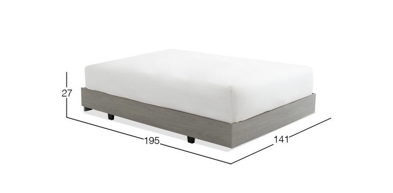 CONSTANZA BASE CAMA MAT GRIS