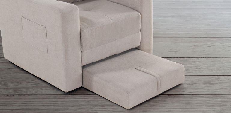 PEKIN SILLÓN CAMA GRIS TOPO