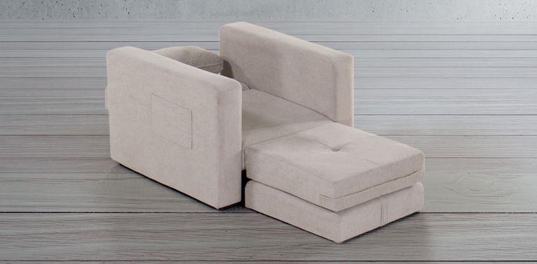 PEKIN SILLÓN CAMA GRIS TOPO