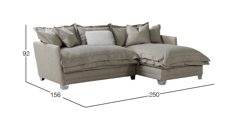 DARIA SALA MODULAR DERECHA ENORA CREAM