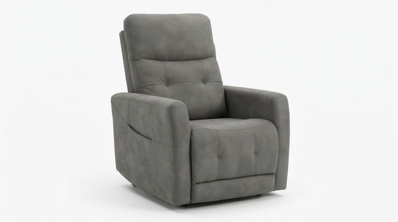 OLIMPIA SILLON RECLINABLE CON ELEVADOR ELECTRICO PL GRIS CHENILLE
