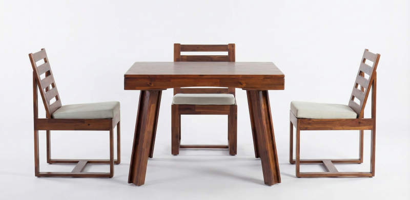 KIPOS EXL MESA COMEDOR CUADRADA 100 X 100 CM ACACIA