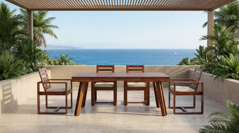 KIPOS EXL MESA COMEDOR RECTANGULAR 160 X 100 CM ACACIA 105