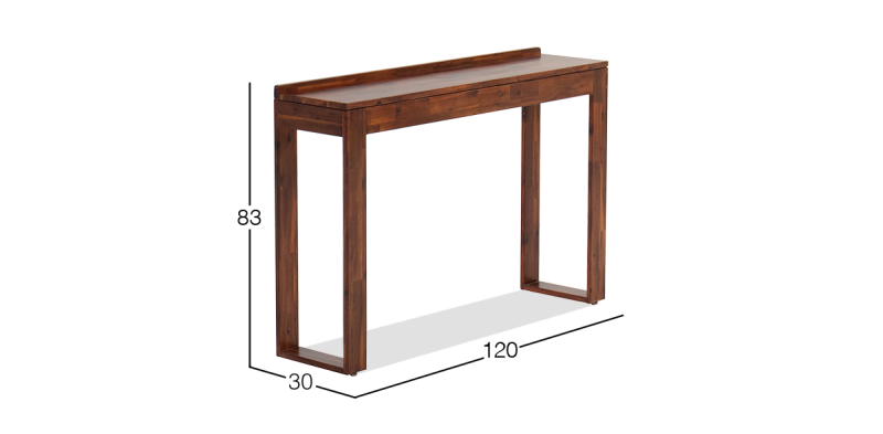 KIPOS EXL CONSOLA RECTANGULAR 120 CM ACACIA 408