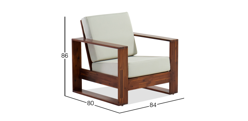 KIPOS EXL SILLON ACACIA 202