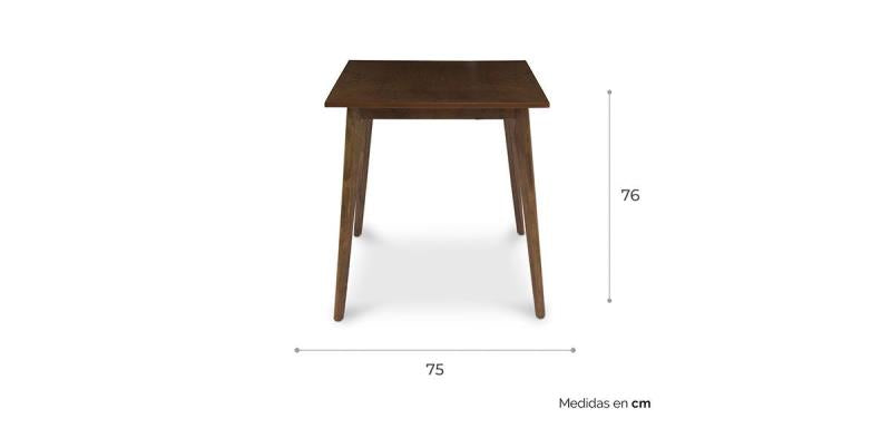 VORI MESA COMEDOR RECTANGULAR 120 X 75 CM NOGAL 683765670741