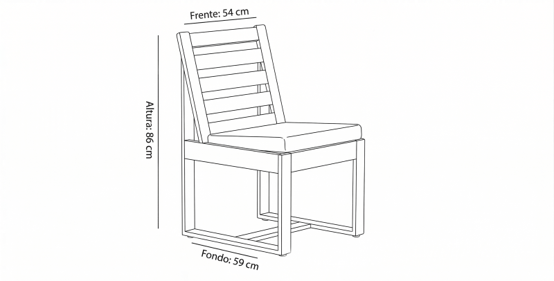 CASIA MIEL SILLA ACACIA 110
