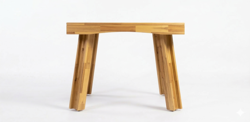 CASIA MIEL MESA COMEDOR CUADRADA 100 X 100 CM ACACIA 107