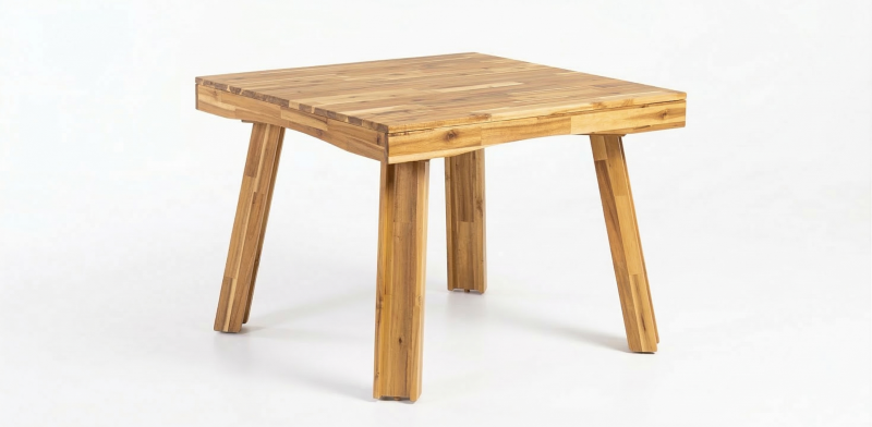 CASIA MIEL MESA COMEDOR CUADRADA 100 X 100 CM ACACIA 107
