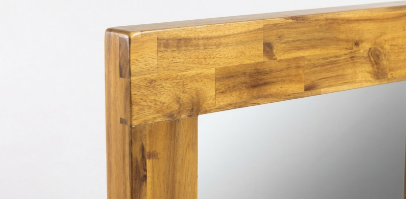 CASIA MIEL ESPEJO RECTANGULAR 120 X 80 CM ACACIA 416