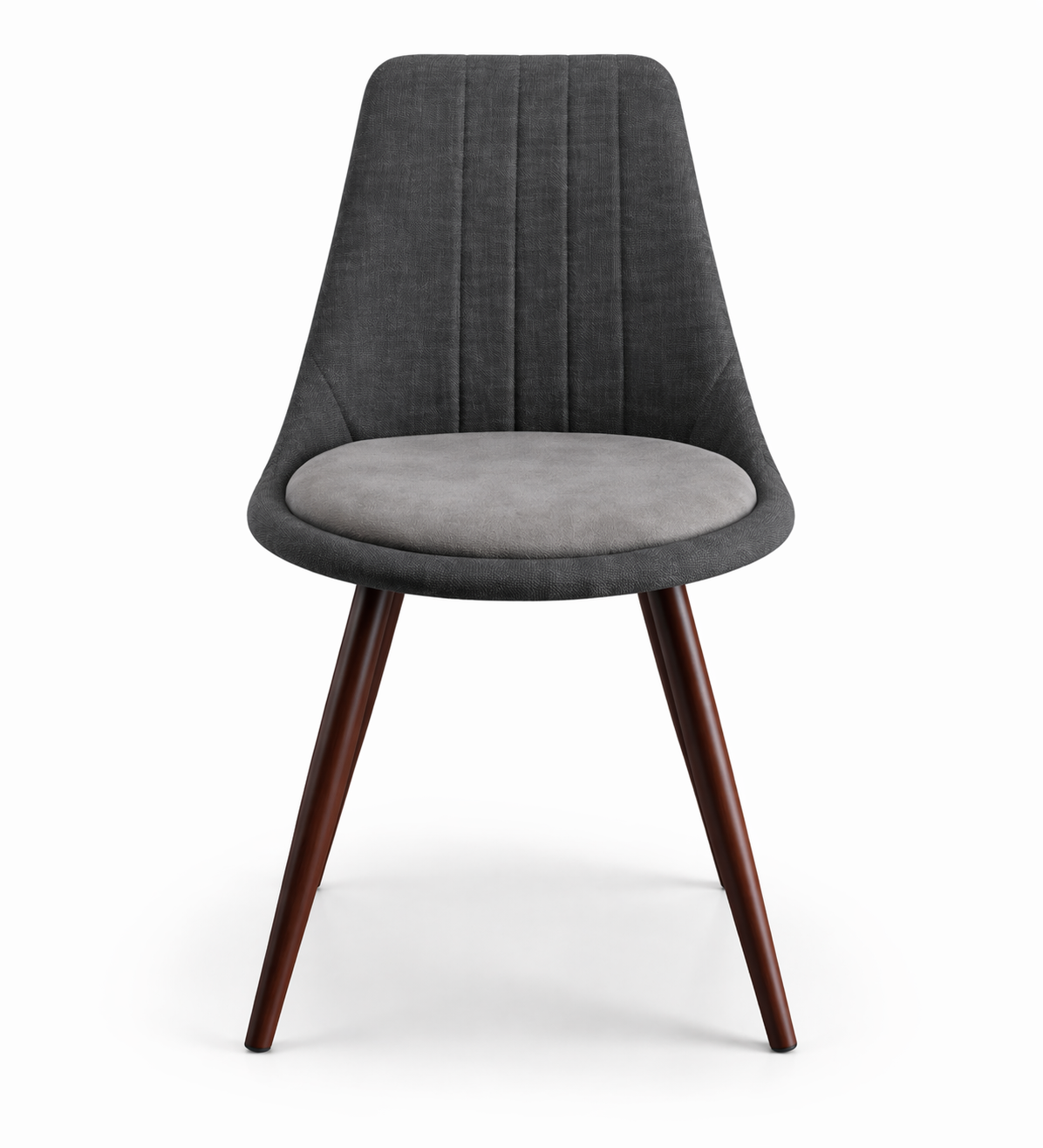 LOVE SILLA LÍNEAS METAL MADERA GRIS X-411LW-GR-F