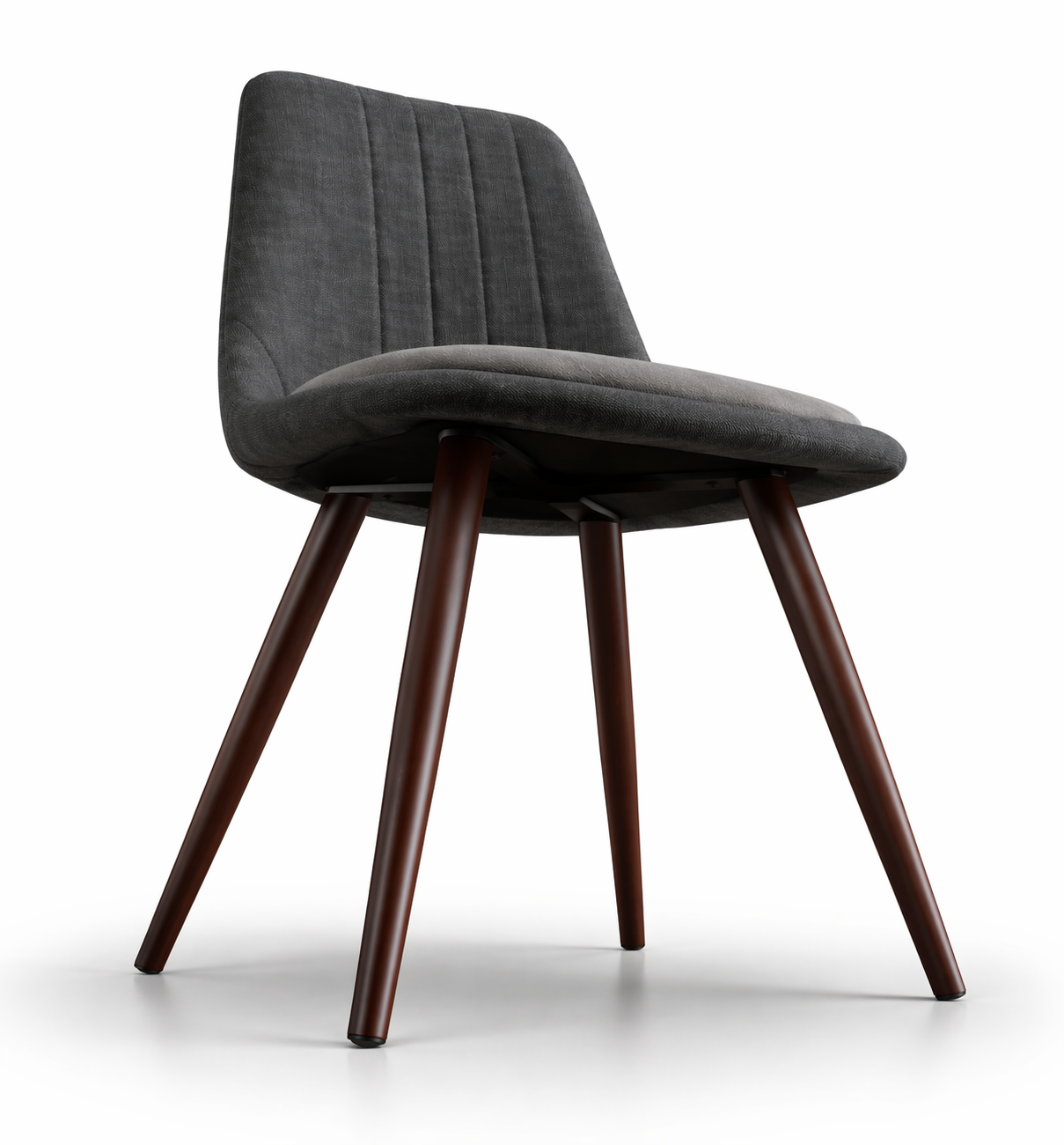 LOVE SILLA LÍNEAS METAL MADERA GRIS X-411LW-GR-F