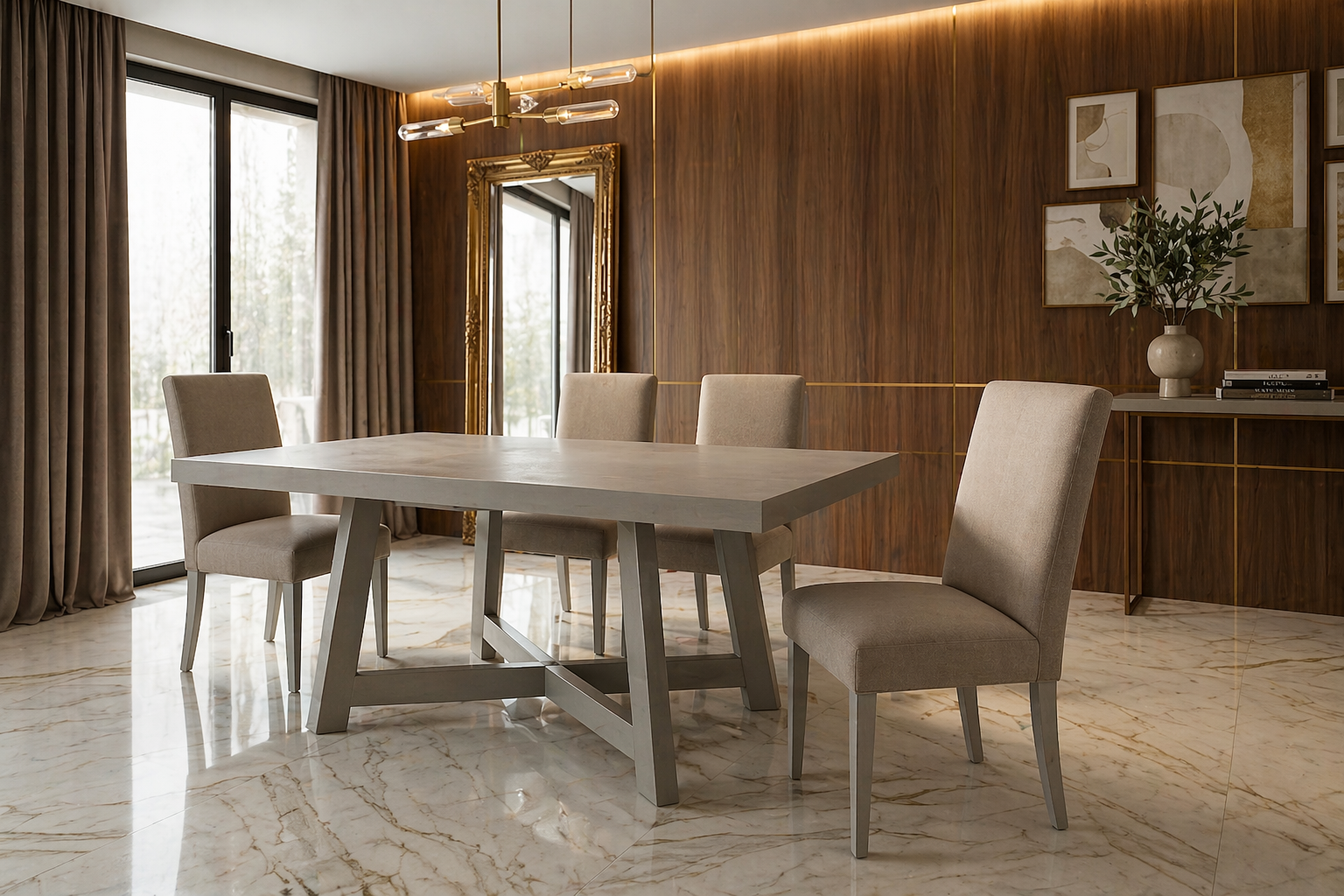 GRANADA COMEDOR Y BANCA GRANADA 6 PZS
