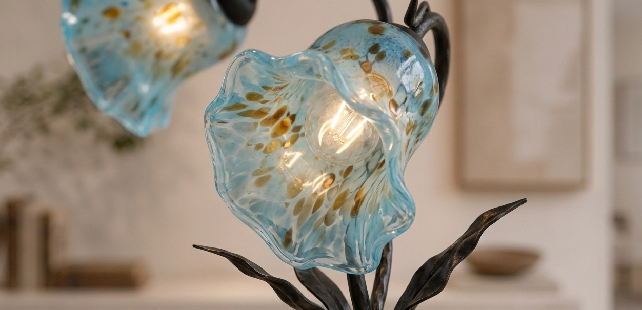 RAMAS LÁMPARA DE MESA 2 LUCES