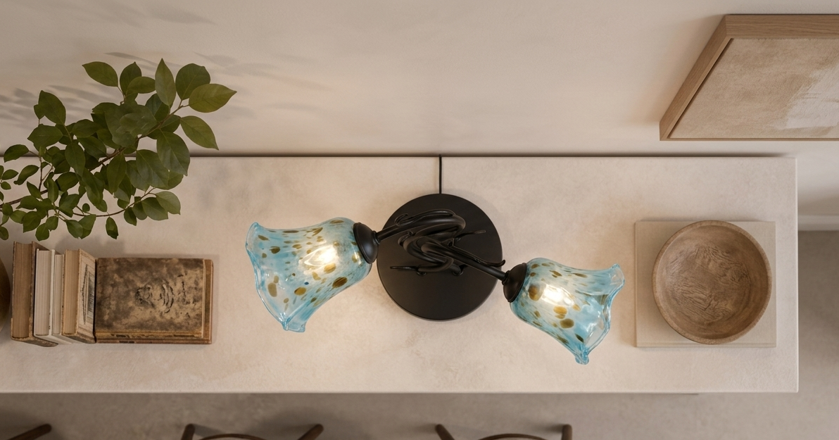 RAMAS LÁMPARA DE MESA 2 LUCES