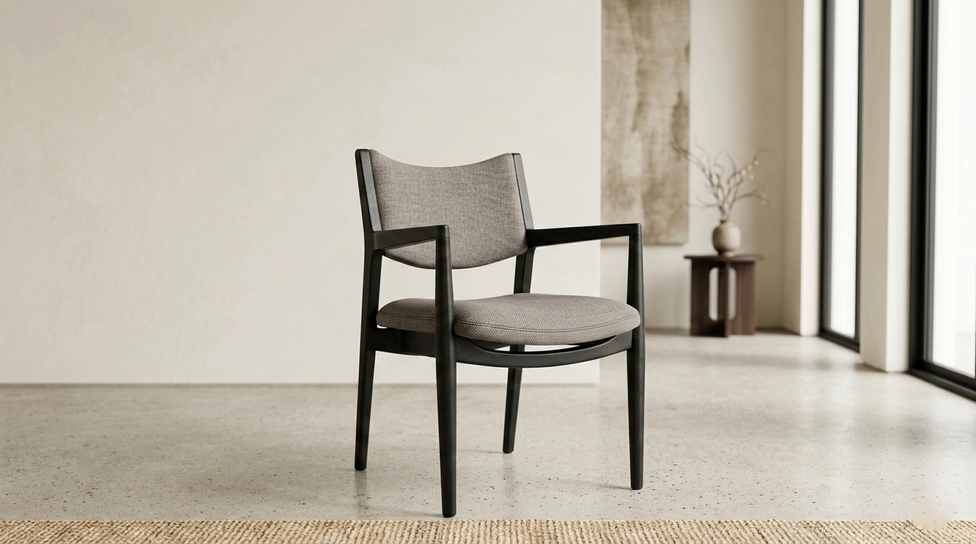 HUXLEY SILLA NEGRO MATE ANA DARK STONE