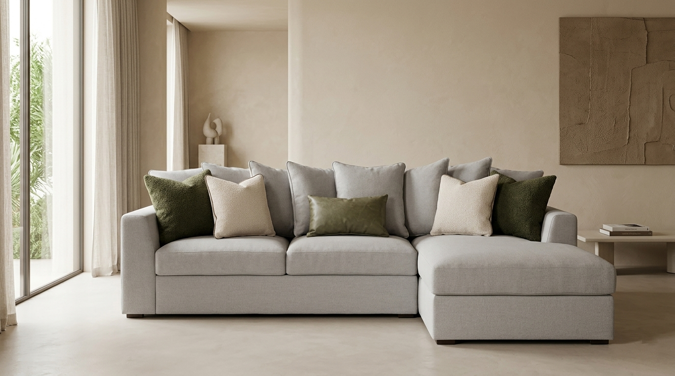 PIERO SALA MODULAR DERECHA GRIS BRUNA SILVER