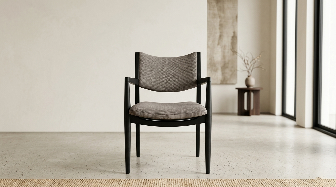 HUXLEY SILLA NEGRO MATE ANA DARK STONE