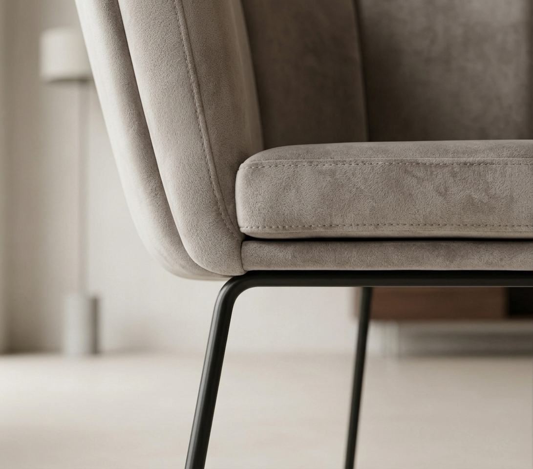 ZANZIBAR SILLON OCASIONAL VELVET GREY