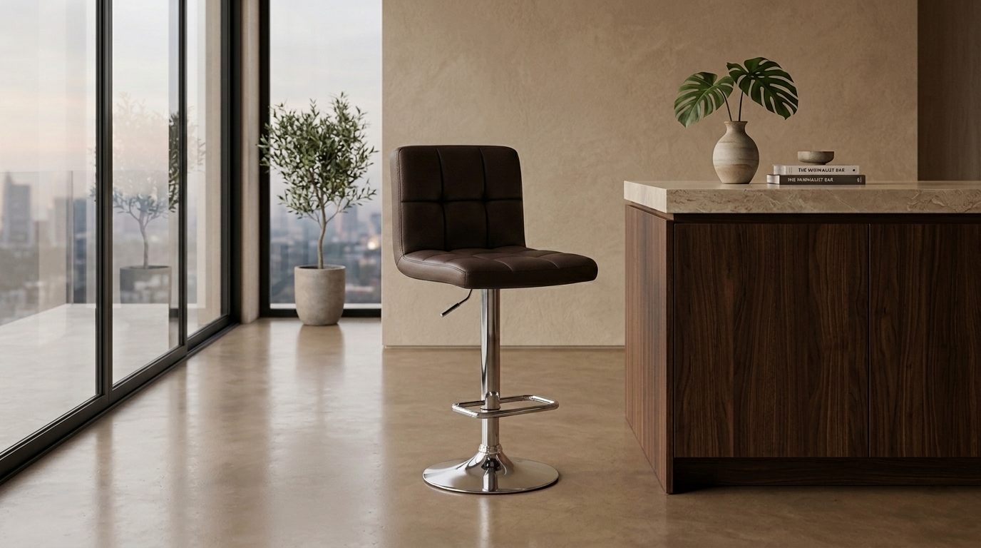 IRIS BANCO BAR STOOL BROWN