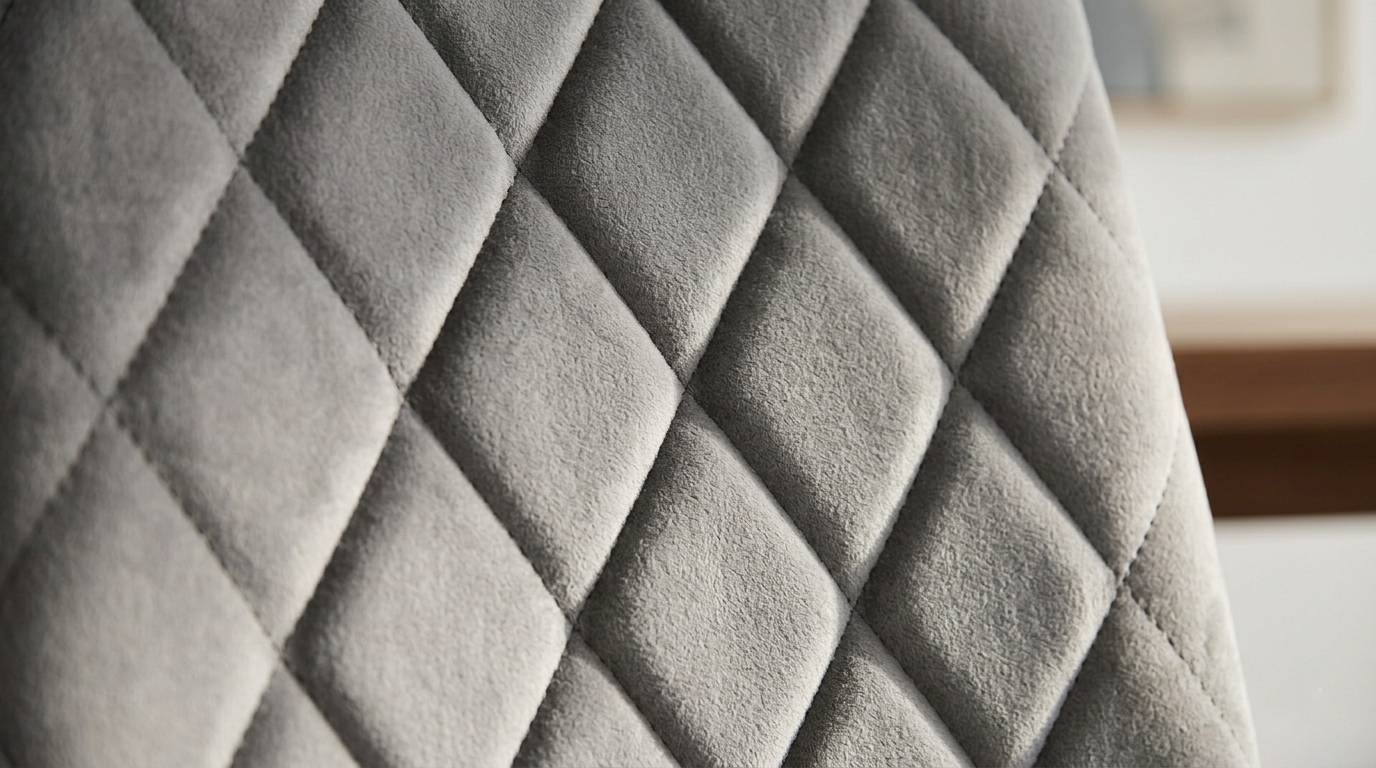 KENDRA SILLA TELA GRIS PATA METAL MADERA