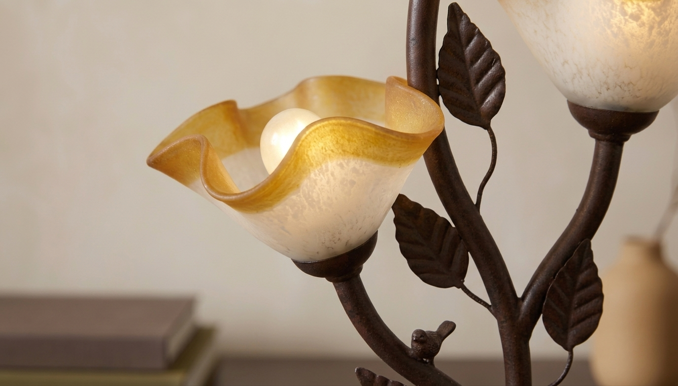 PAJARO LAMPARA DE MESA 3 LUCES