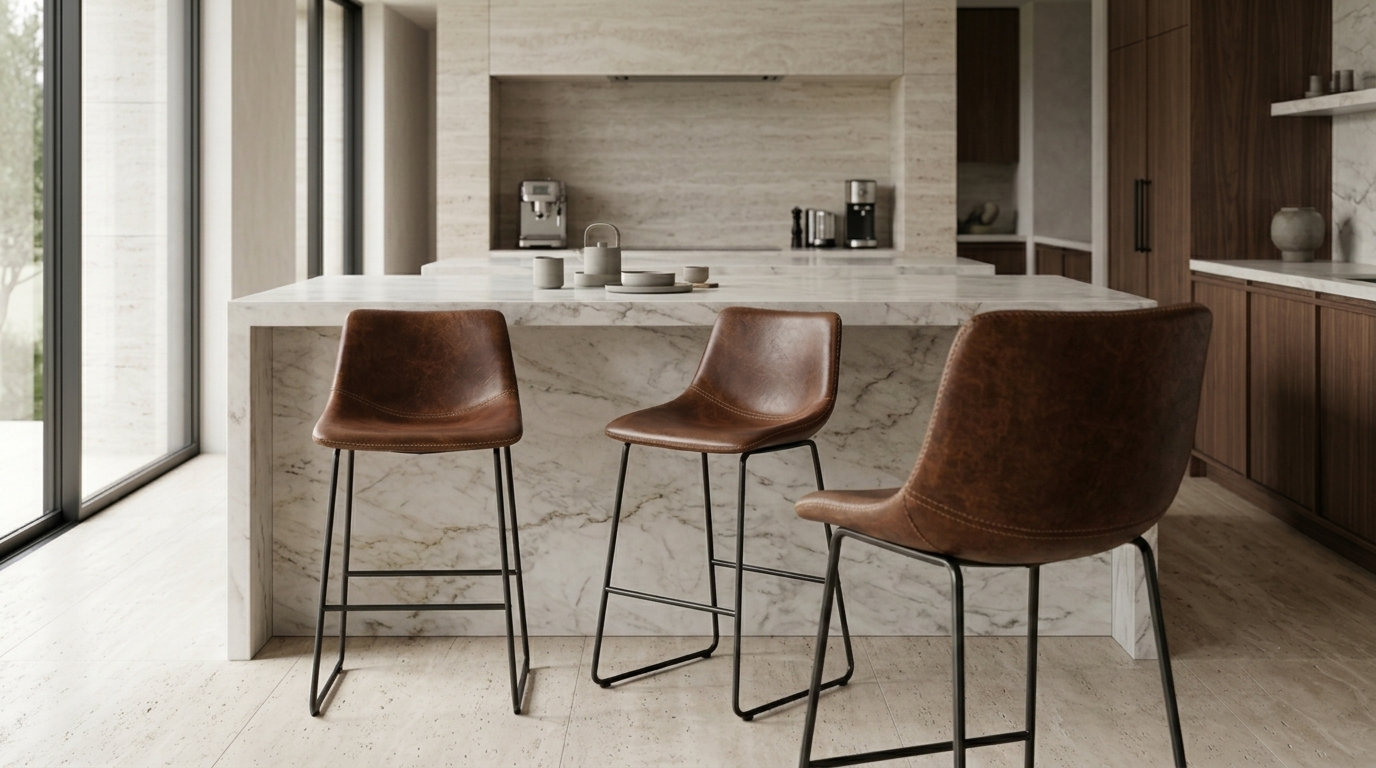 BRANDO BANCO BAR TAPIZ DARK BROWN