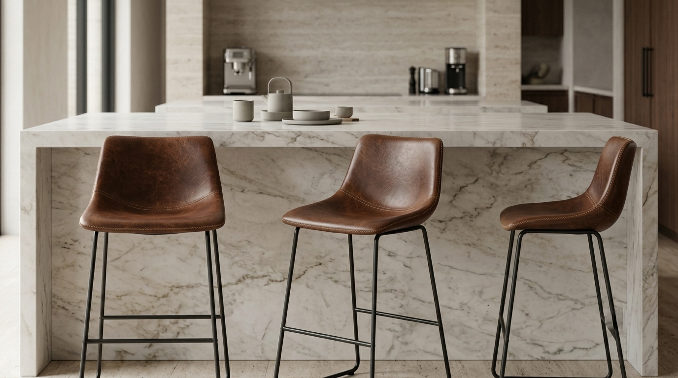 BRANDO BANCO BAR TAPIZ DARK BROWN