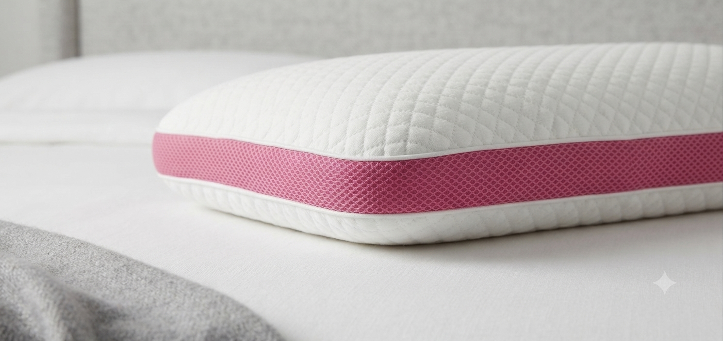 FRESHAIR ALMOHADA MEMORY FOAM STD ROSAS