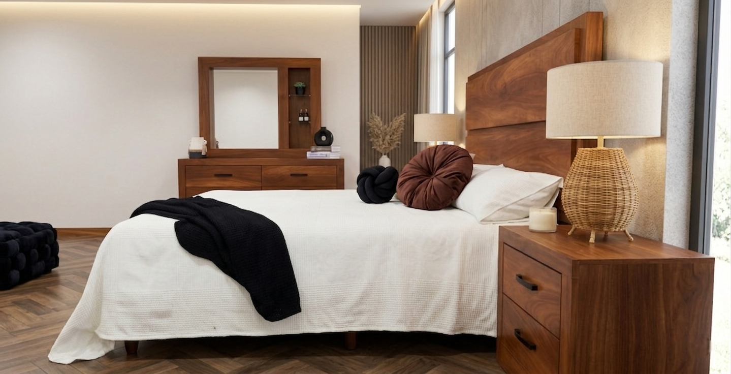 ARLENNE DORMITORIO K.S. NOGAL 5 PIEZAS REMAHPISAKNL