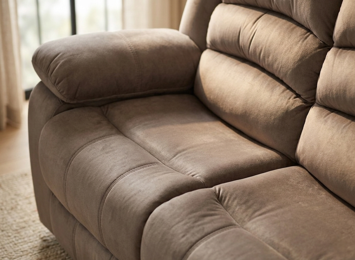 LUBECK SOFA C/2 RECLINABLES TAPIZ CHOCOLATE